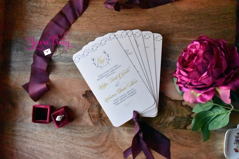 Unique Custom Wedding Program Petal Fan-Custom  Fan Style Wedding Cer –  Raniti LLC - Custom Invitations & Stationery